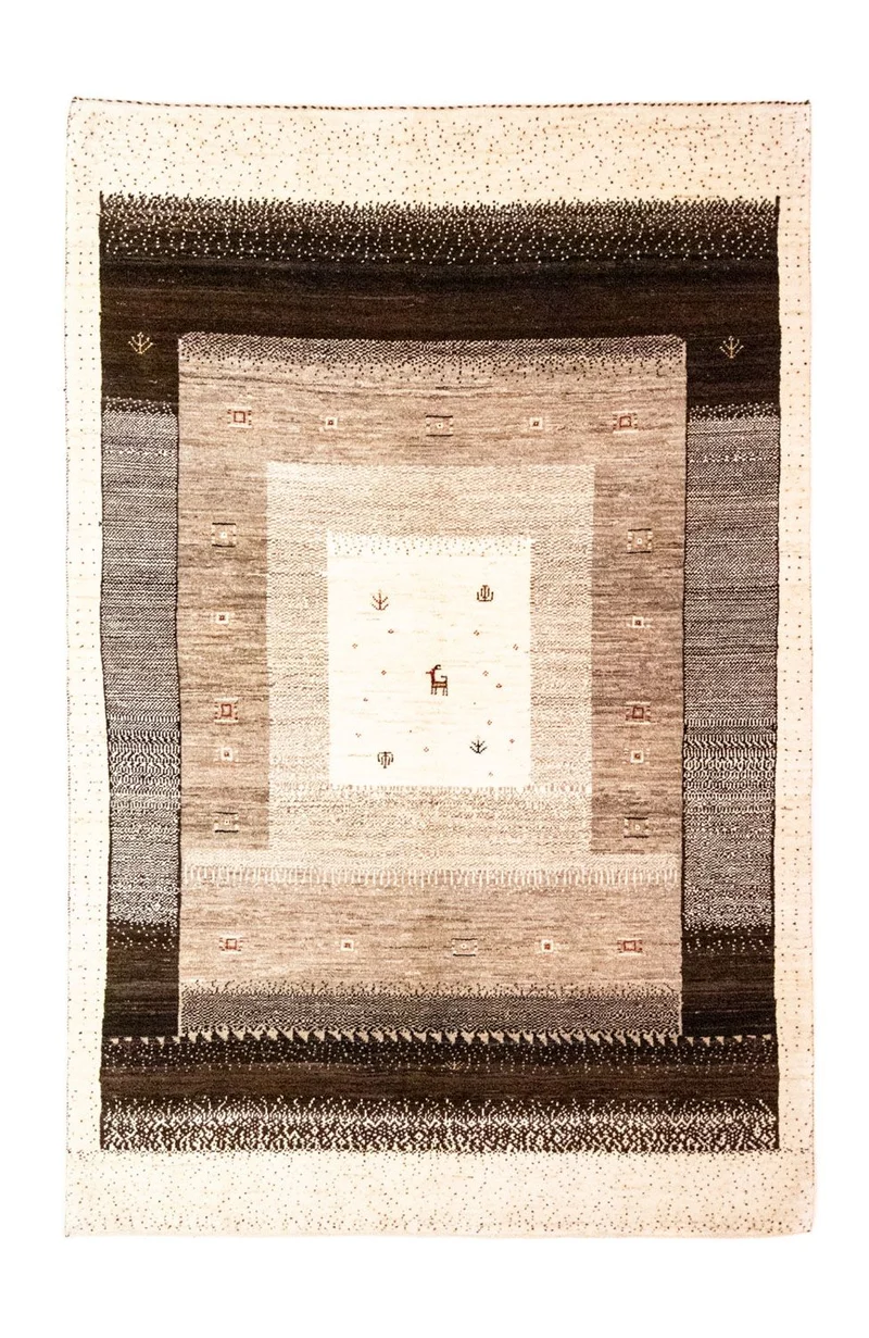 Gabbeh Teppich - Loribaft Perser 162 x 248 cm - beige