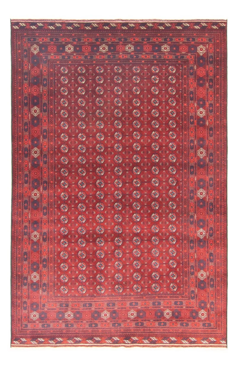 Afghan Teppich - Buchara 198 x 297 cm - dunkelbraun