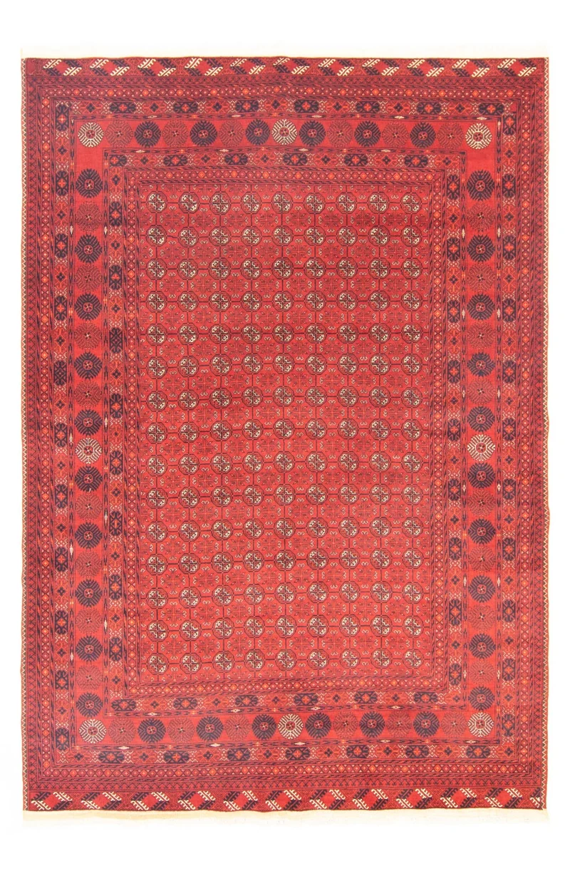 Afghan Teppich - Buchara 199 x 295 cm - dunkelrot