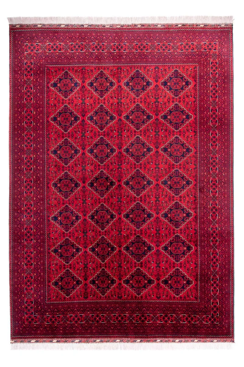 Afghan Teppich - 246 x 346 cm - rot