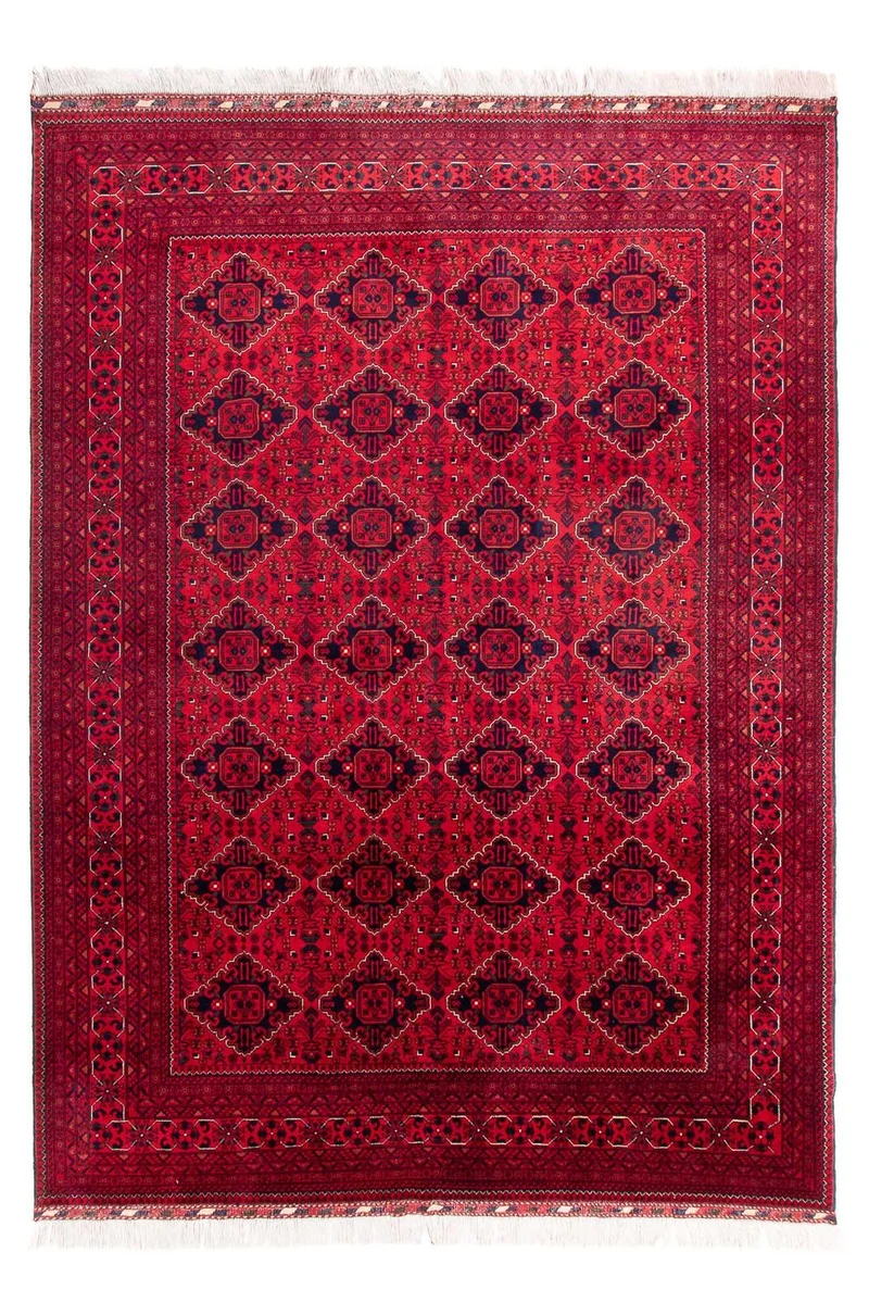 Afghan Teppich - 246 x 349 cm - rot