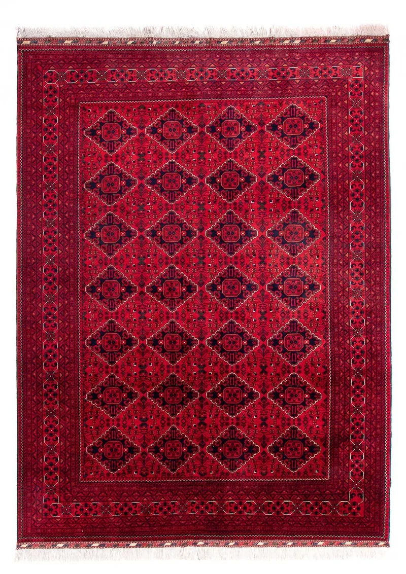Afghan Teppich - 244 x 345 cm - rot