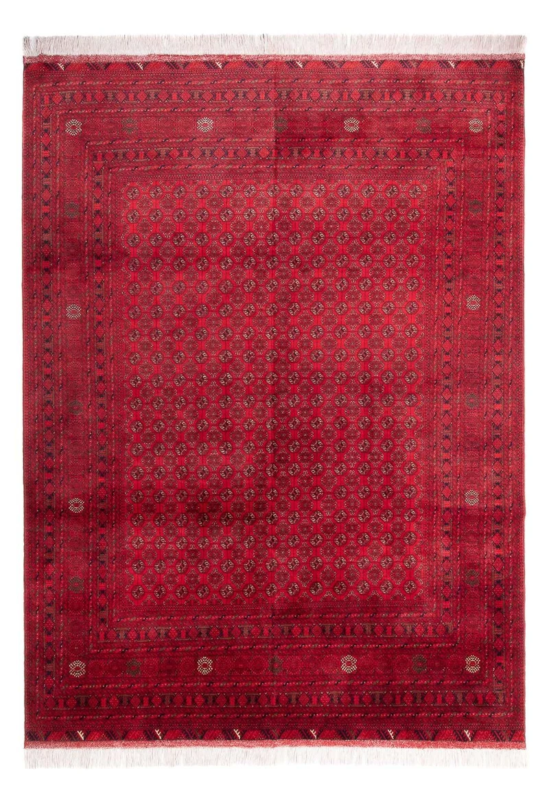 Afghan Teppich - 248 x 343 cm - rot