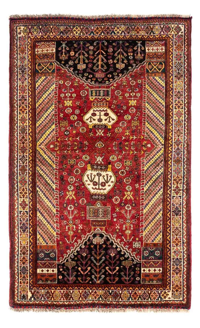 Perserteppich - Nomadic 153 x 250 cm - dunkelrot