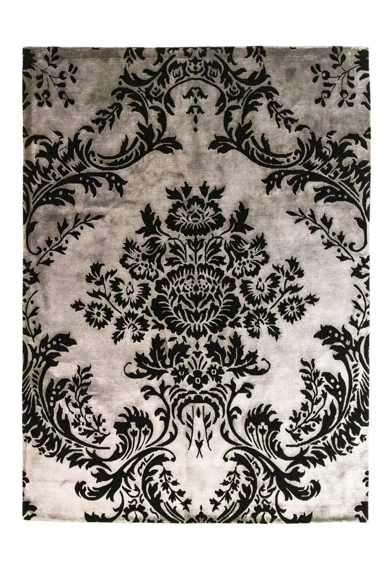 Designer Teppich 172 x 241 cm - schwarz