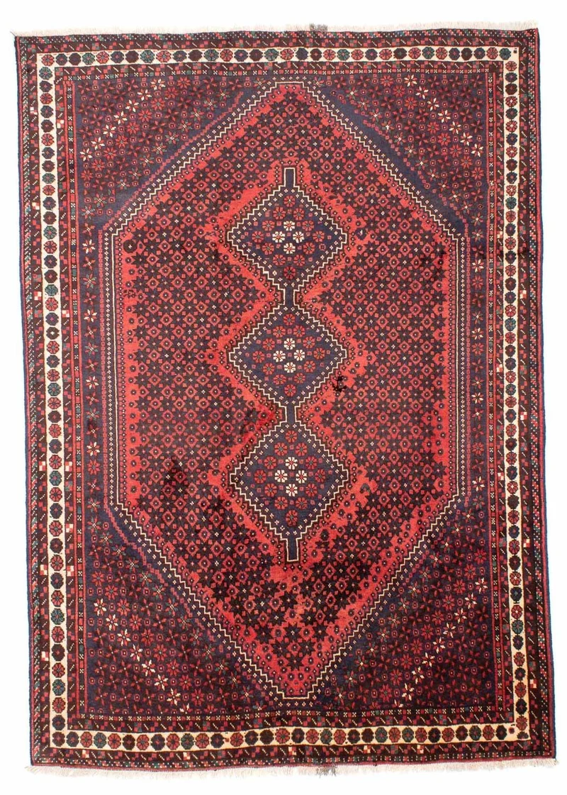 Perserteppich - Nomadic 203 x 275 cm - rot