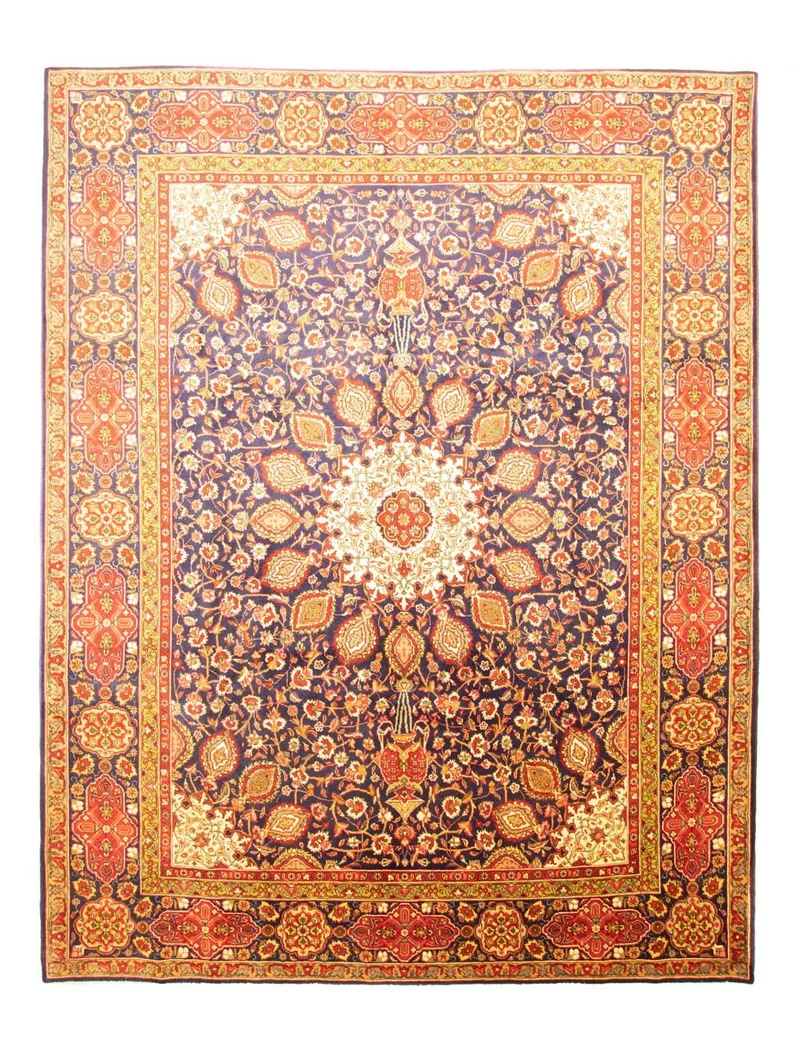 Perserteppich - Täbriz 305 x 392 cm - blau