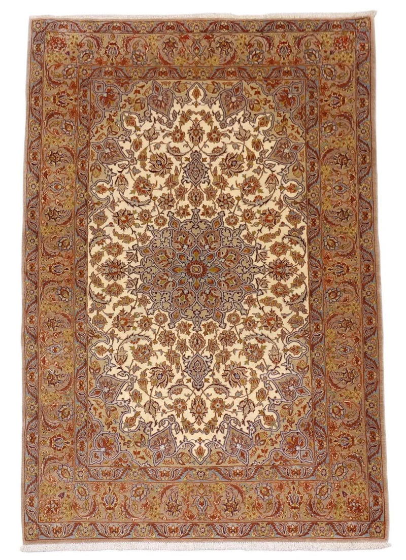 Perserteppich - Isfahan - Premium 112 x 164 cm - beige
