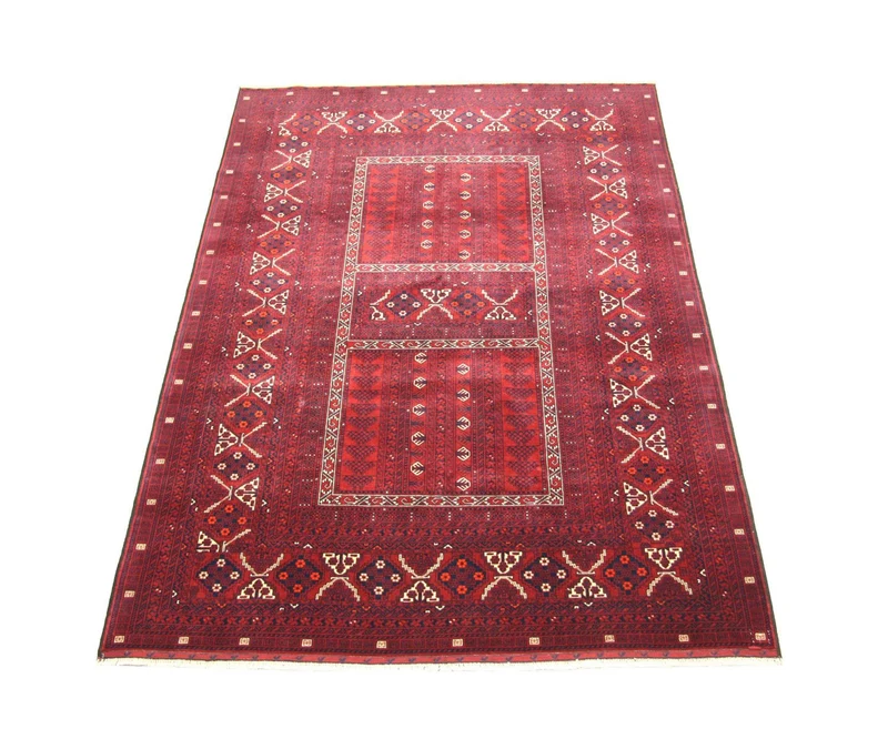 Afghan Teppich 161 x 235 cm - rot