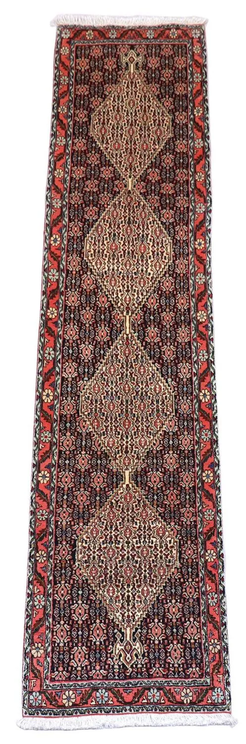 Perserteppich - Bidjar 69 x 288 cm - dunkelblau