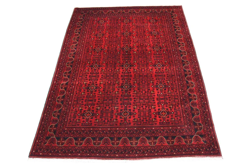 Afghan Teppich - Kunduz 207 x 290 cm - rot