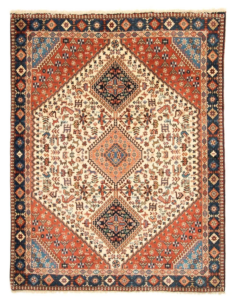Perserteppich - Nomadic 150 x 193 cm - beige