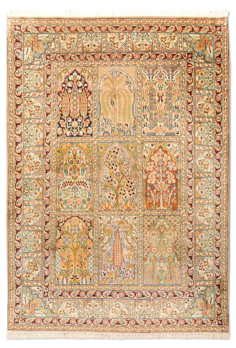 Seidenteppich - Kaschmir Seide 124 x 184 cm Teppichbrücke