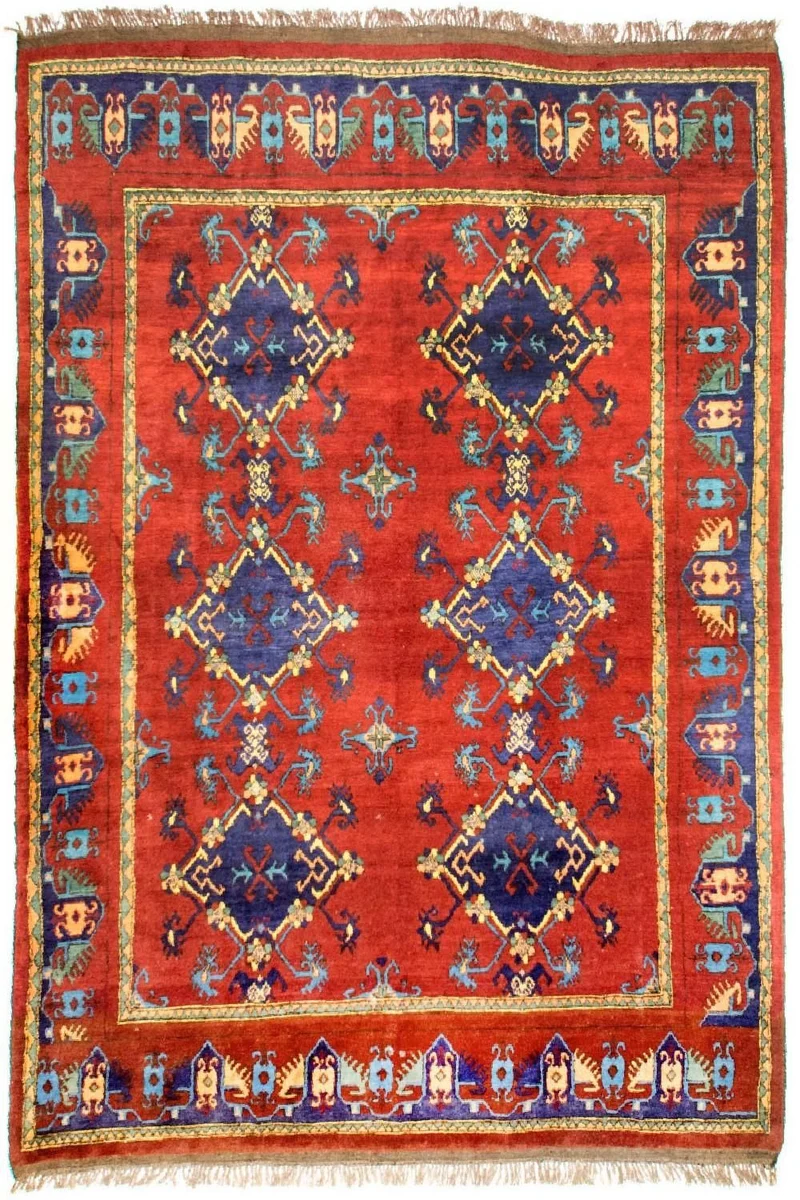 Afghan Teppich - Kunduz 211 x 294 cm - rot