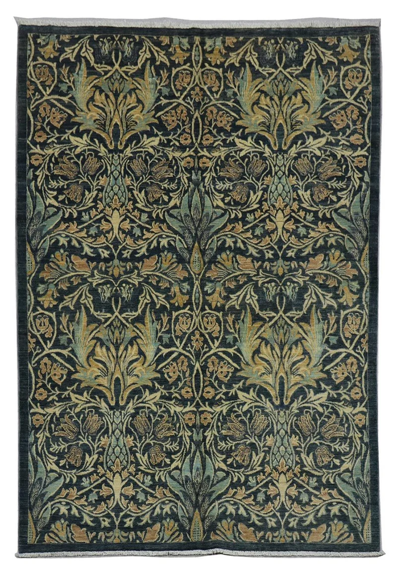 Ziegler Teppich 172 x 229 cm - petrolblau