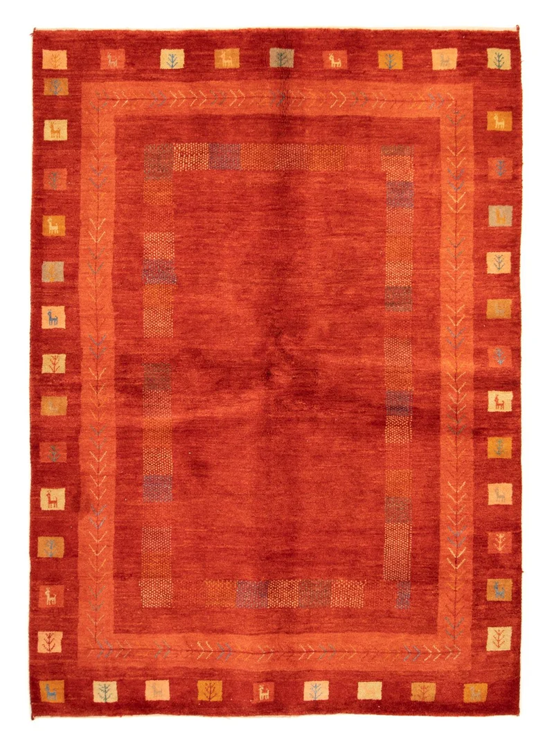 Gabbeh Teppich - Perser 172 x 228 cm - rost