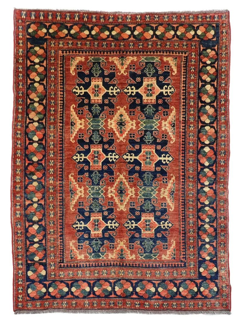 Ziegler Teppich 190 x 223 cm - rot