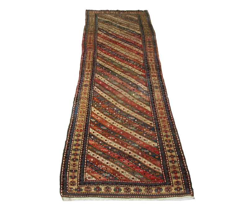 Perserteppich - Nomadic 120 x 373 cm - blau