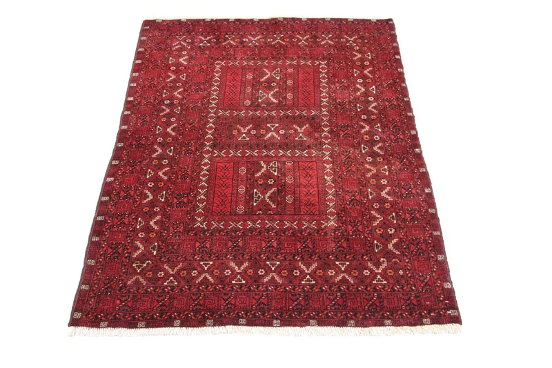 Afghan Teppich 150 x 208 cm - rot