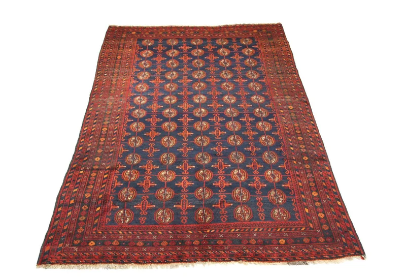 Belutsch Teppich 193 x 286 cm - blau
