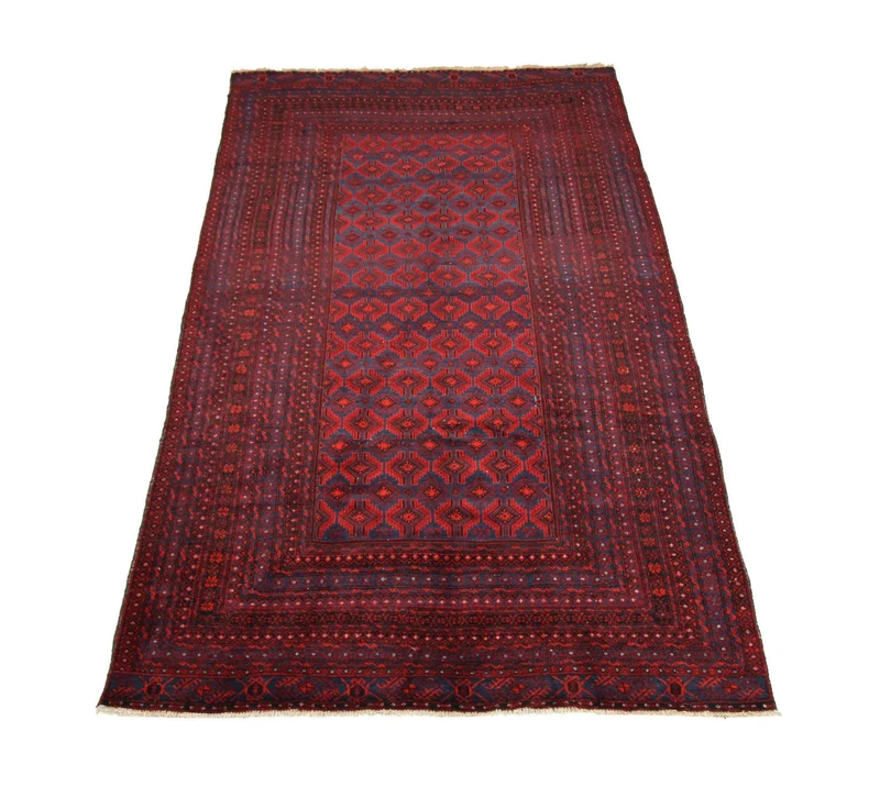 Belutsch Teppich 158 x 286 cm - rot