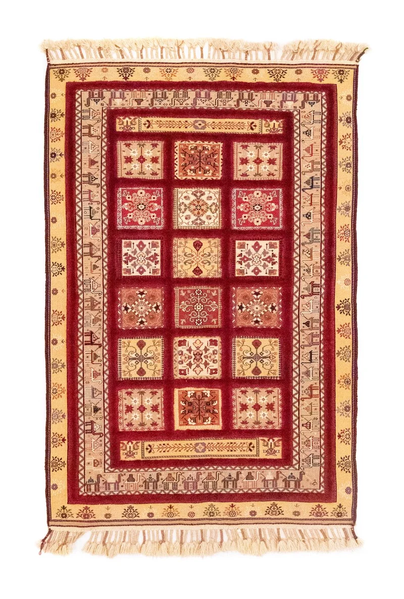 Perserteppich - Nomadic 105 x 148 cm - rot