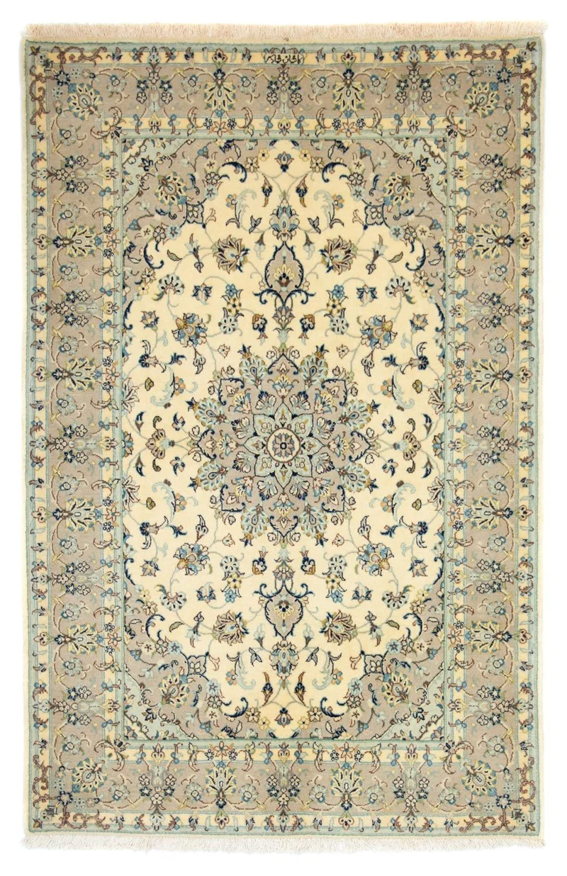 Perserteppich - Keshan 137 x 210 cm - beige