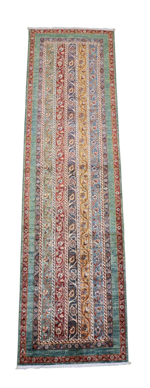 Ziegler Teppich 84 x 299 cm - mehrfarbig