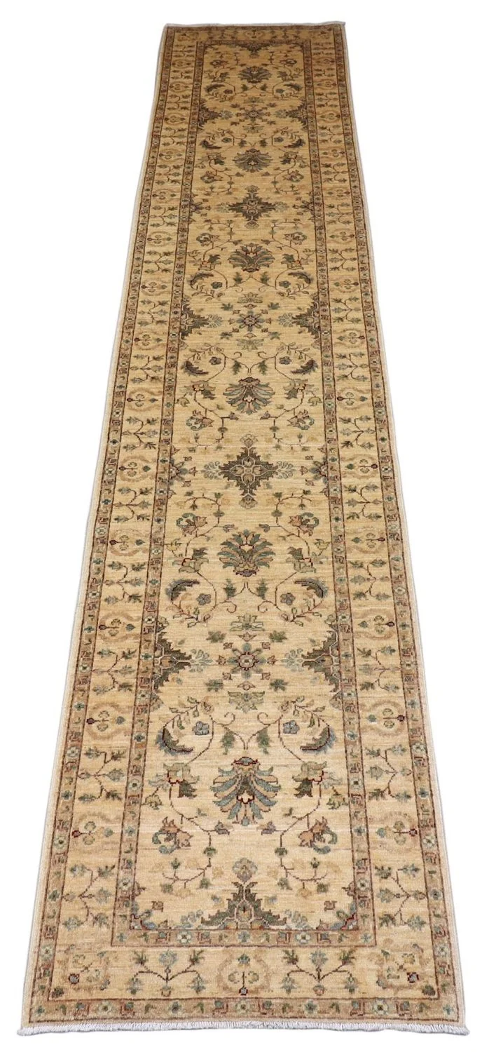 Ziegler Teppich 78 x 394 cm - beige