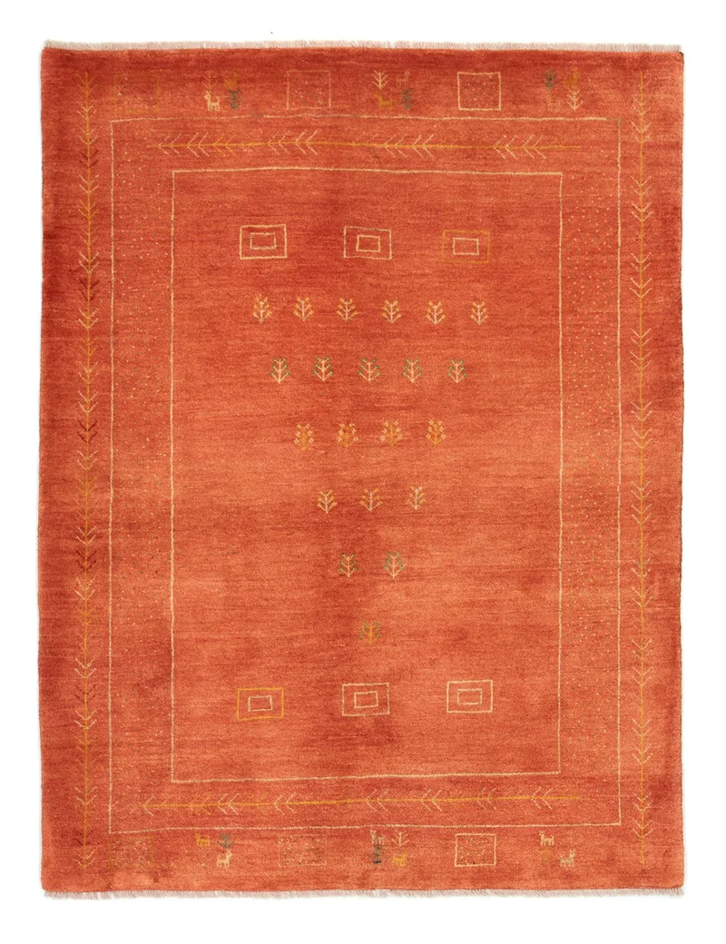 Gabbeh Teppich - Perser 151 x 202 cm - rost