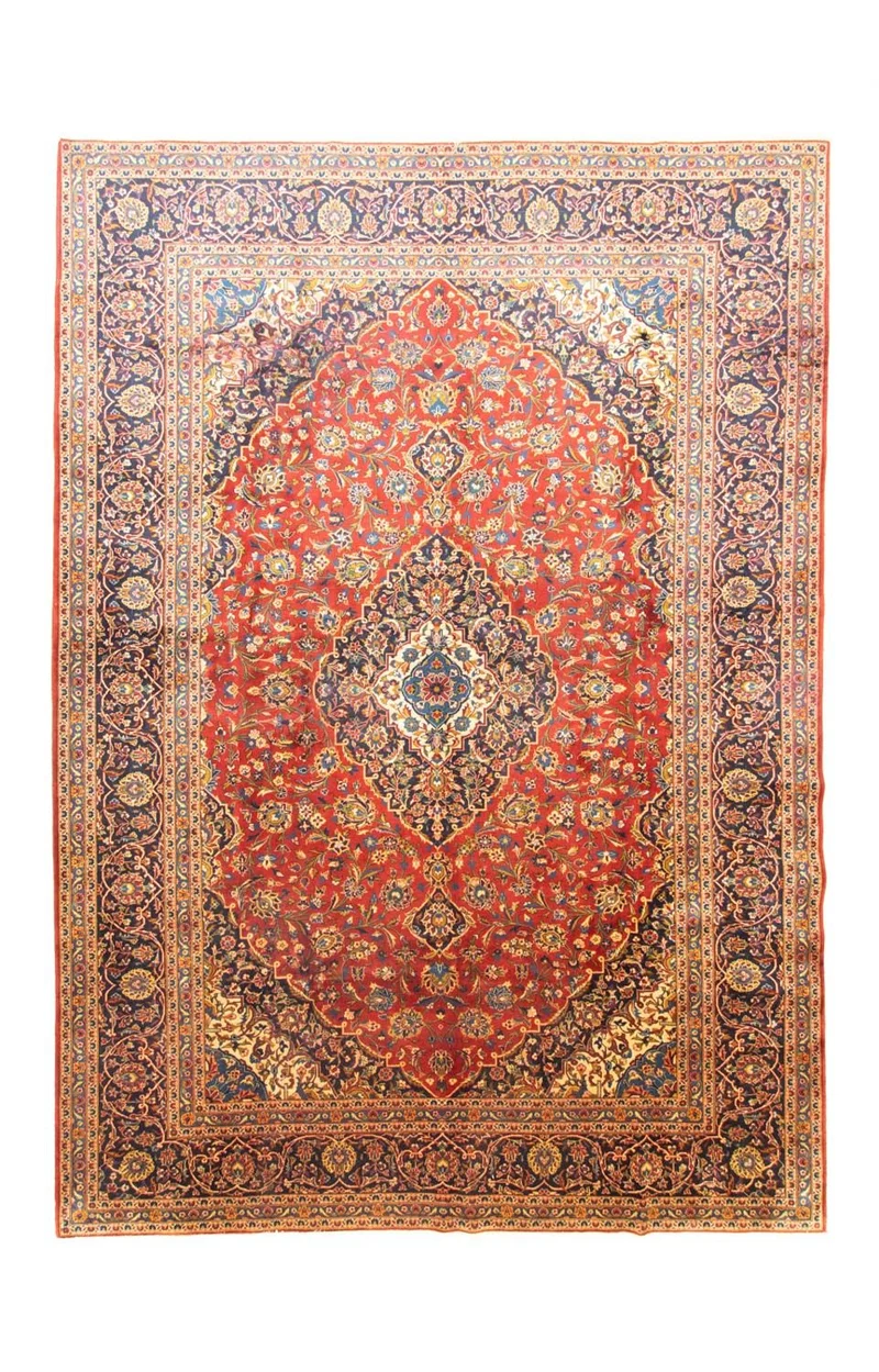 Perserteppich - Keshan 310 x 410 cm - rot