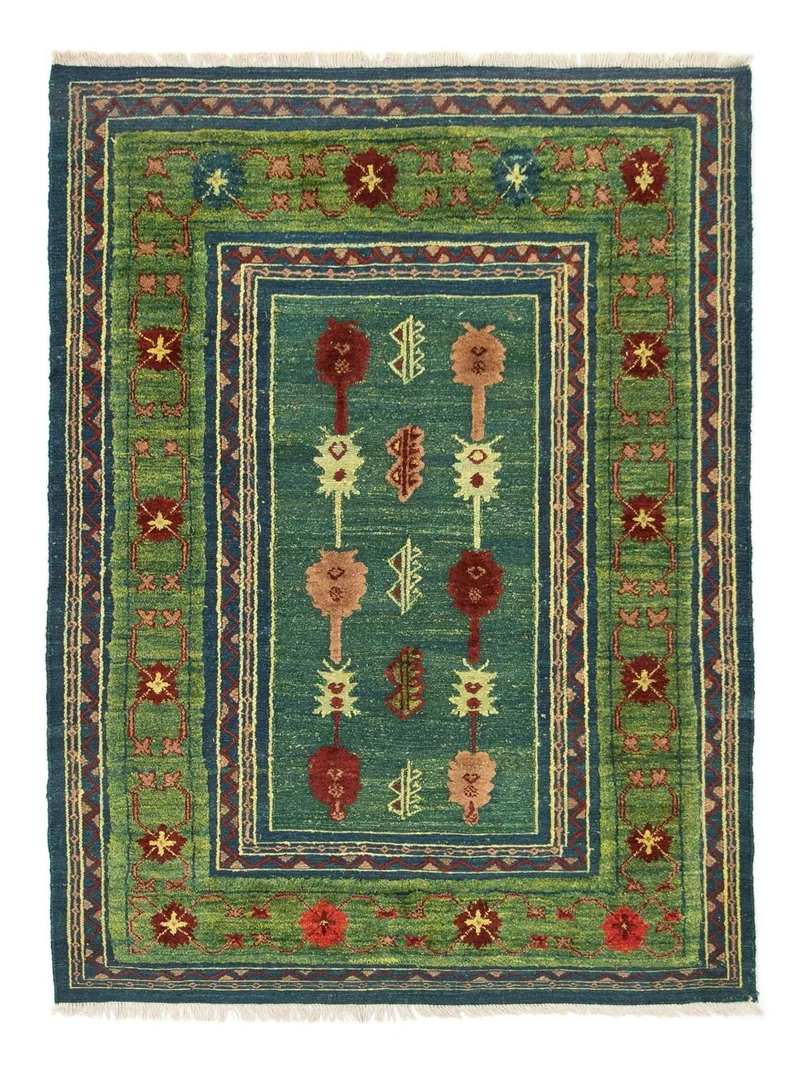 Kelim Teppich - Oriental 147 x 205 cm - grün