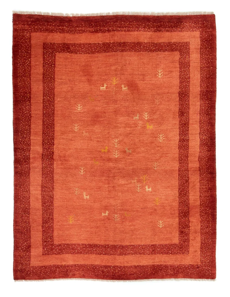 Gabbeh Teppich - Perser 150 x 200 cm - rot