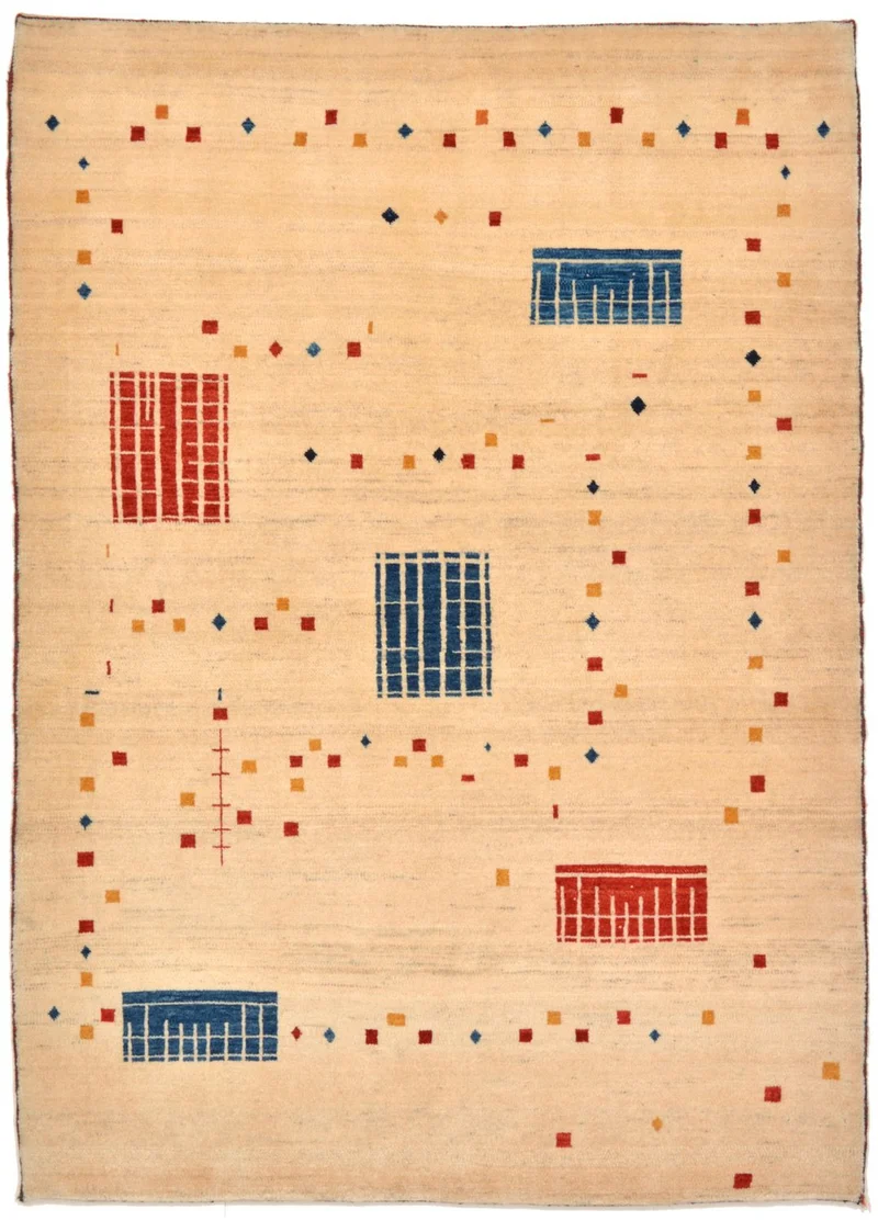 Gabbeh Teppich - Loribaft Perser 111 x 157 cm - mehrfarbig