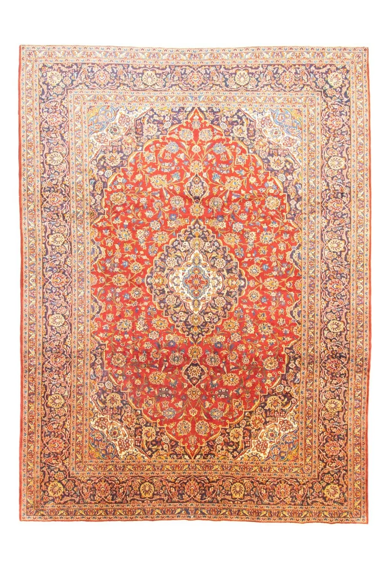Perserteppich - Keshan 307 x 406 cm - orange