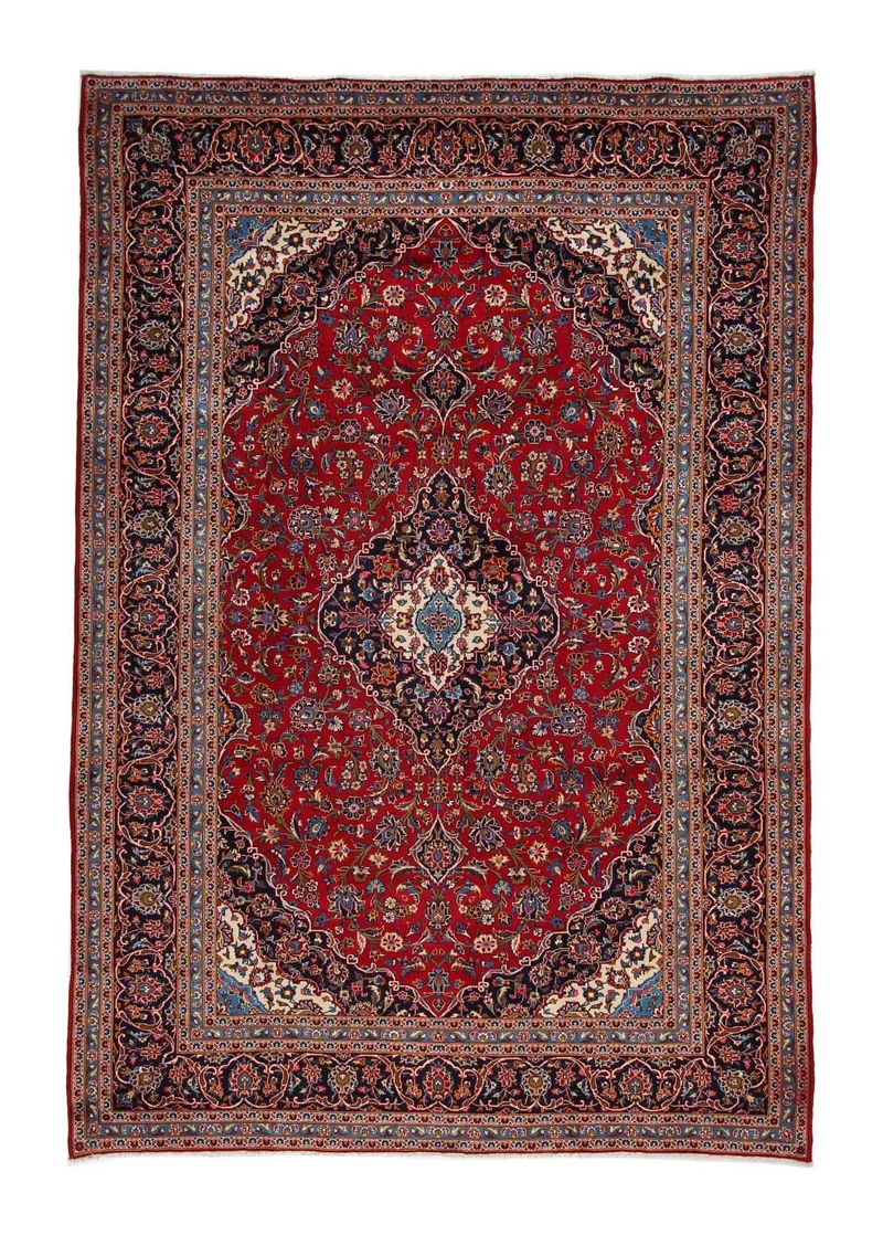 Perserteppich - Keshan 253 x 365 cm - rot
