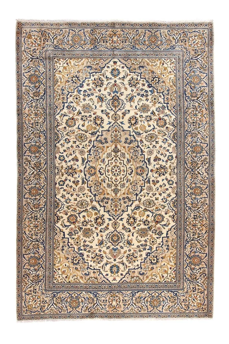 Perserteppich - Keshan 198 x 305 cm - beige