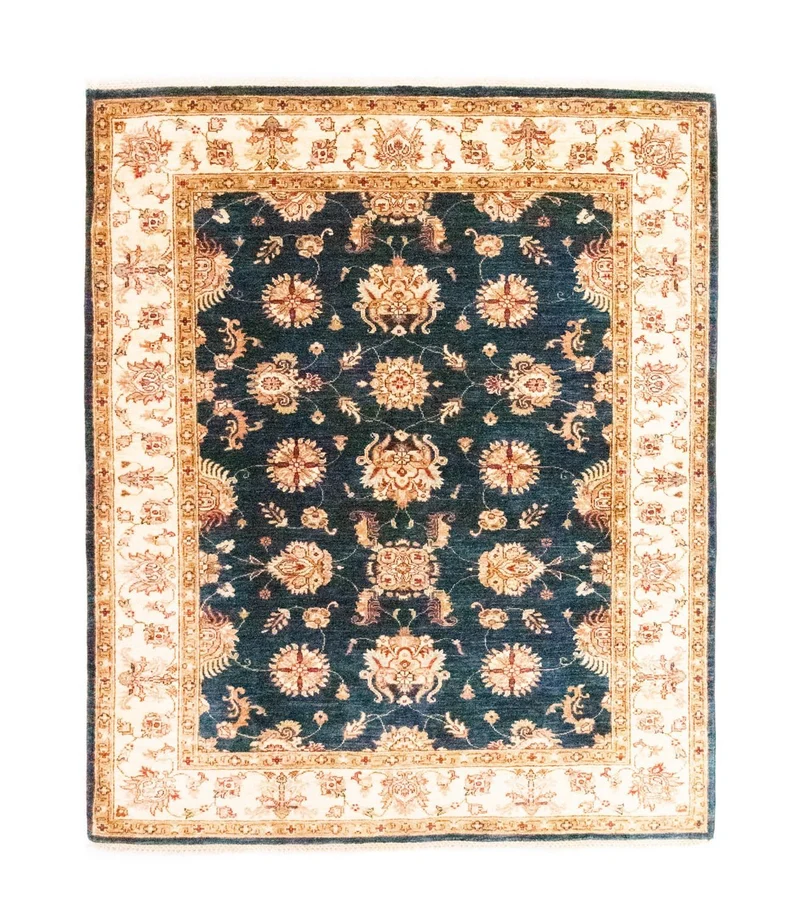 Ziegler Teppich 154 x 190 cm - blau