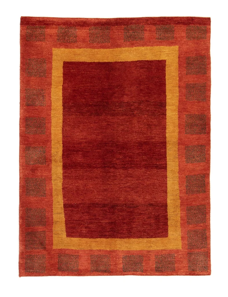 Gabbeh Teppich - Perser 147 x 198 cm - rot