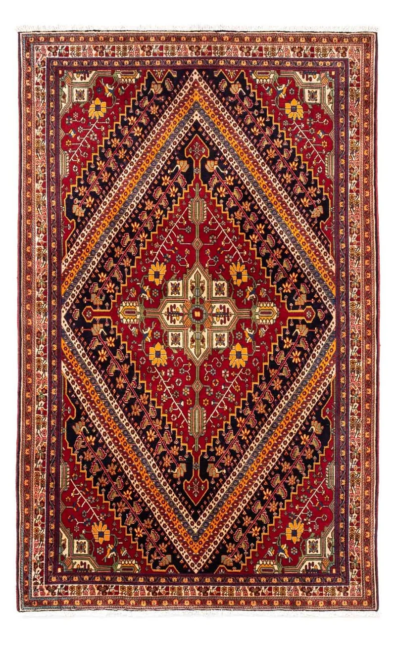 Perserteppich - Nomadic 152 x 250 cm - dunkelrot