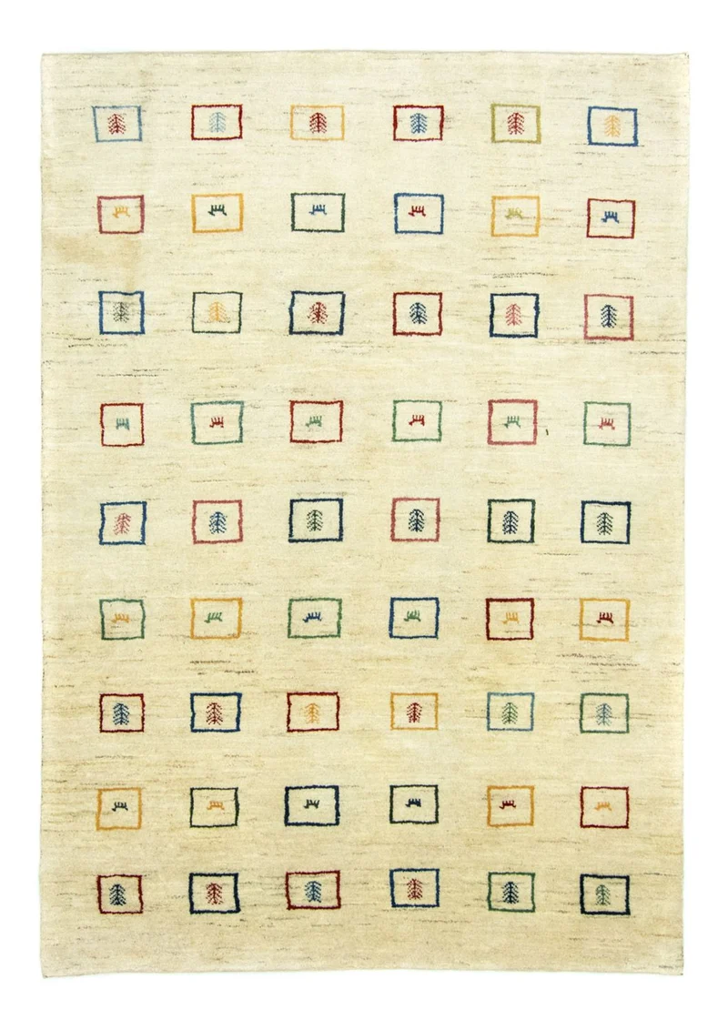 Gabbeh Teppich - Perser 195 x 281 cm - beige