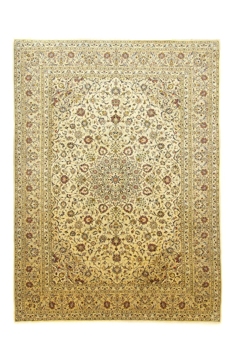 Perserteppich - Keshan 252 x 350 cm - beige