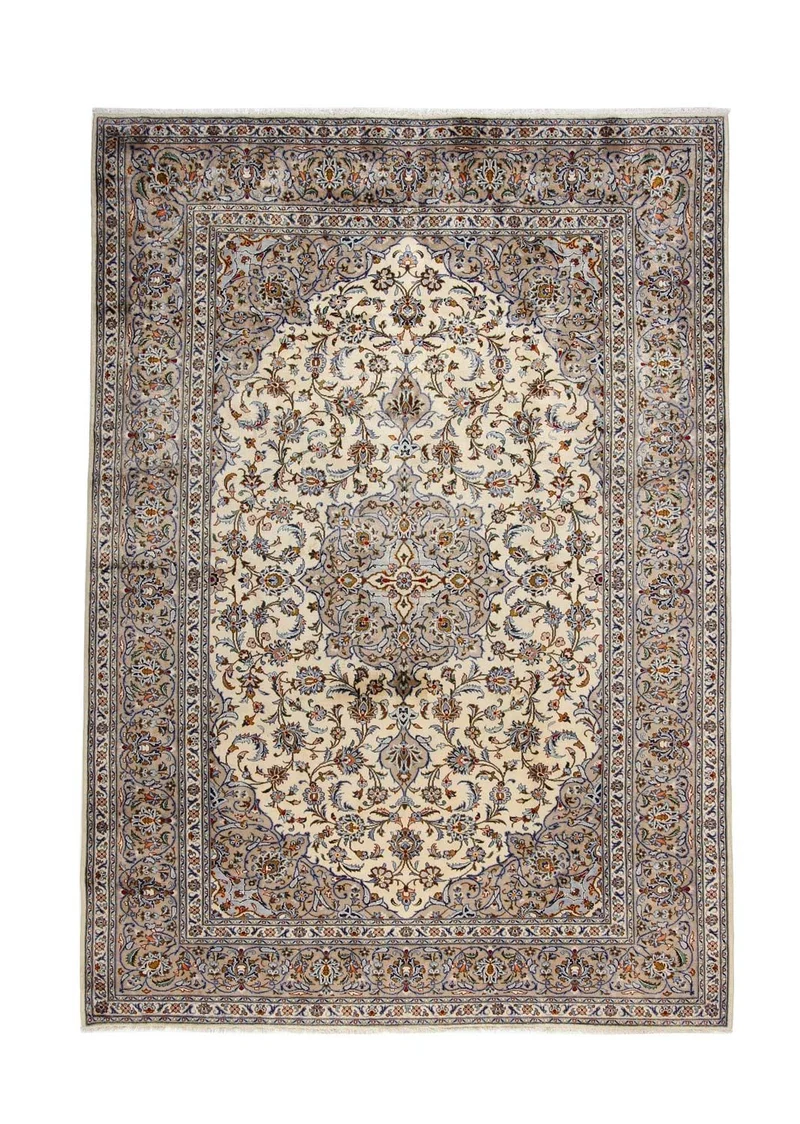 Perserteppich - Keshan 243 x 342 cm - beige
