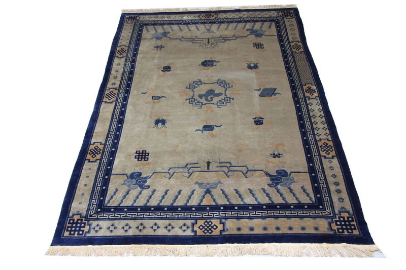 China Teppich 198 x 298 cm - blau