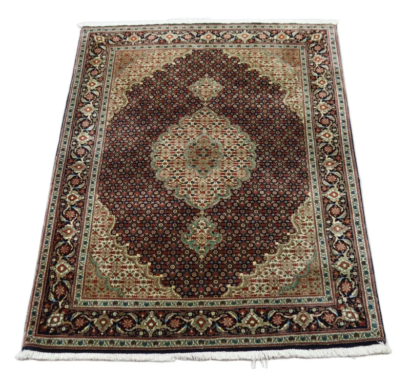 Perserteppich - Täbriz - Royal 104 x 154 cm - schwarz