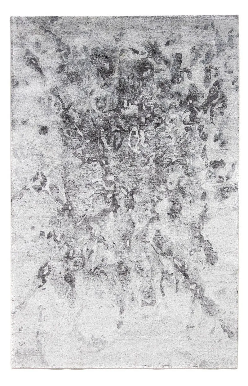 Designer Teppich 200 x 300 cm - silber