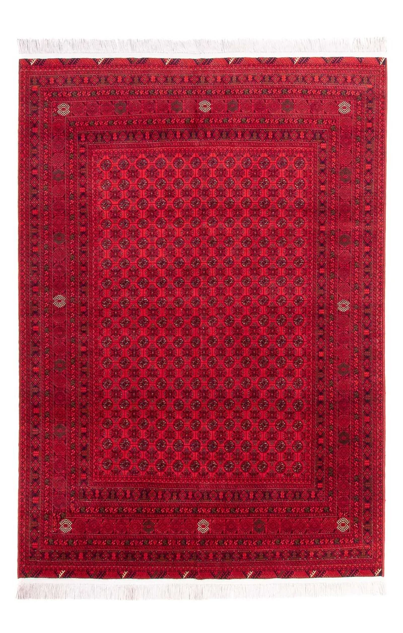 Afghan Teppich - 194 x 295 cm - rot