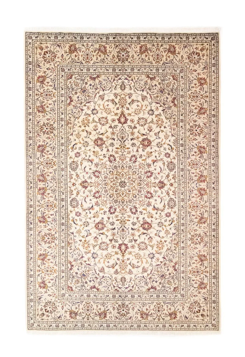 Perserteppich - Keshan 200 x 305 cm - beige