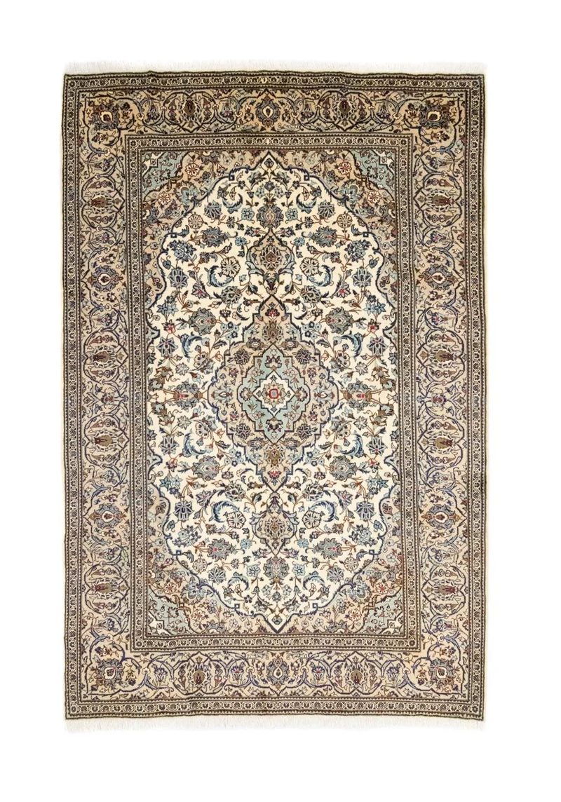 Perserteppich - Keshan 195 x 306 cm - beige