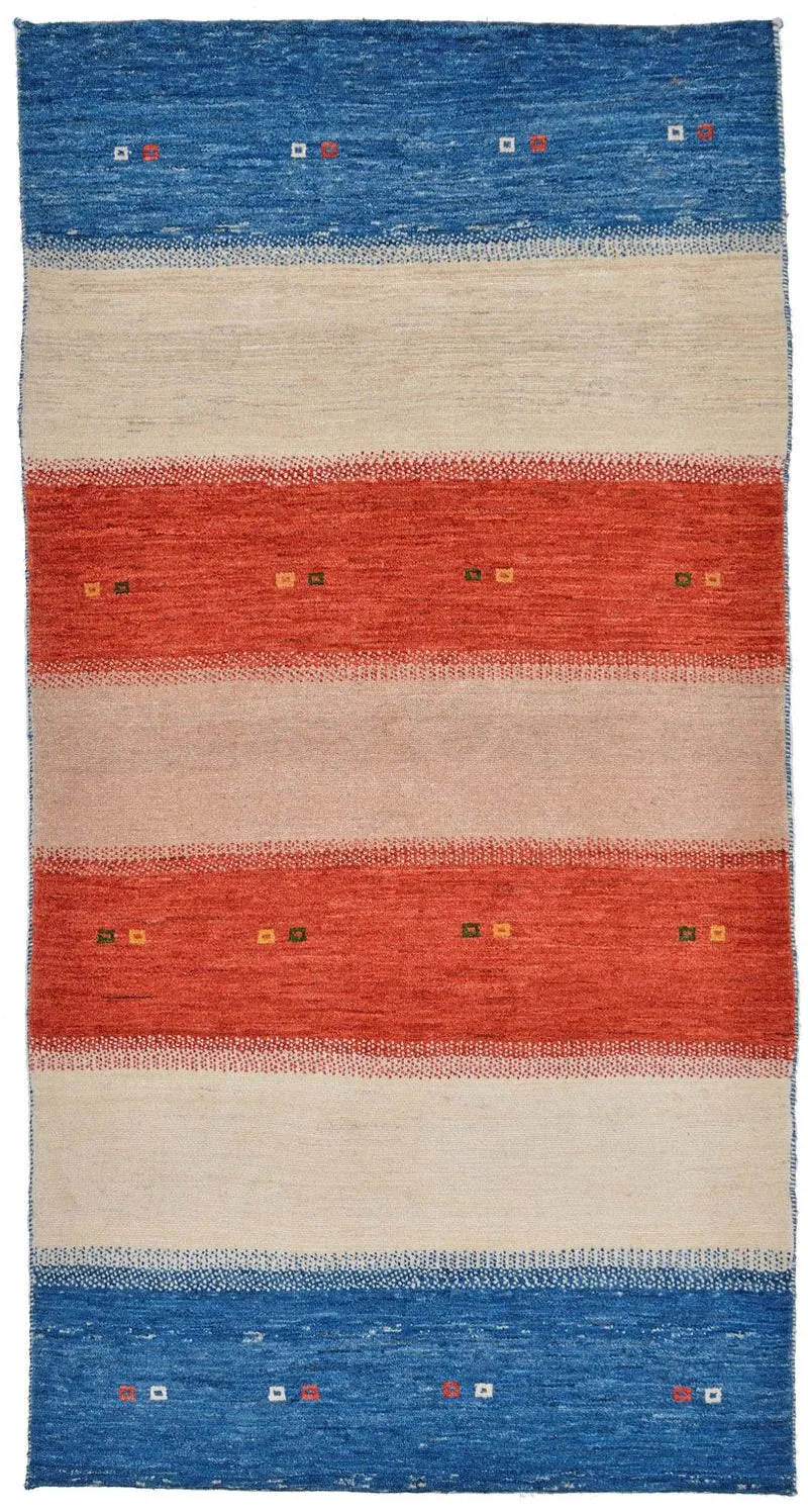Gabbeh Teppich - Loribaft Perser 101 x 198 cm - mehrfarbig